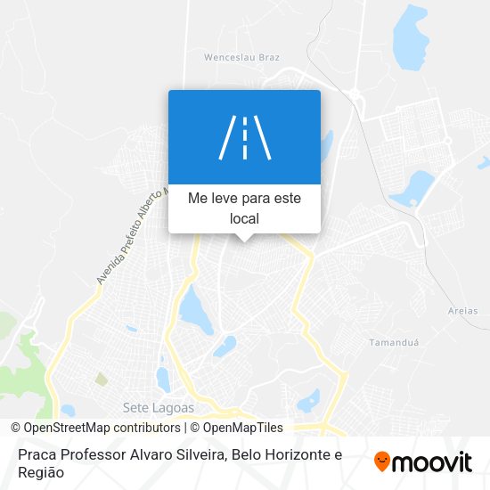 Praca Professor Alvaro Silveira mapa