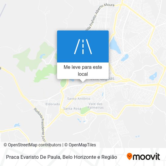 Praca Evaristo De Paula mapa