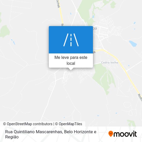 Rua Quintiliano Mascarenhas mapa