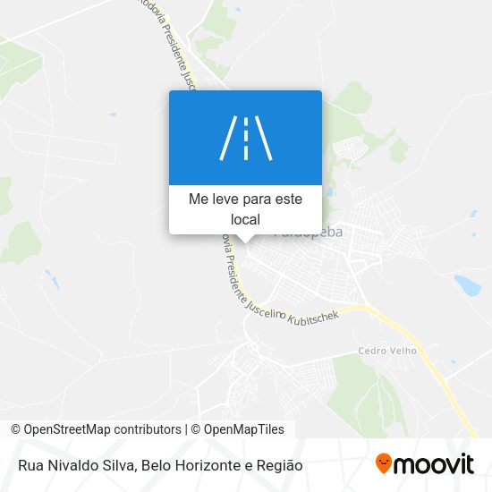 Rua Nivaldo Silva mapa