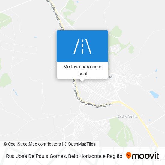 Rua José De Paula Gomes mapa
