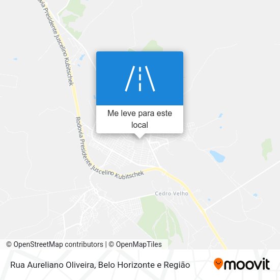 Rua Aureliano Oliveira mapa