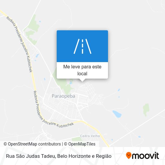Rua São Judas Tadeu mapa