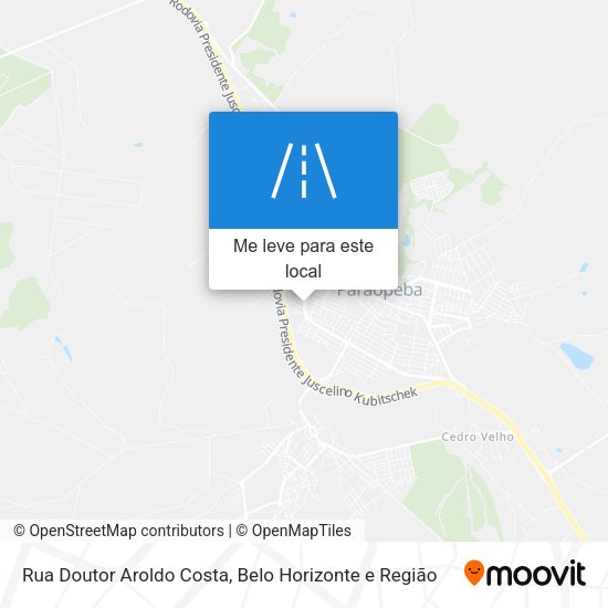 Rua Doutor Aroldo Costa mapa
