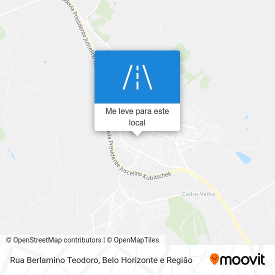 Rua Berlamino Teodoro mapa