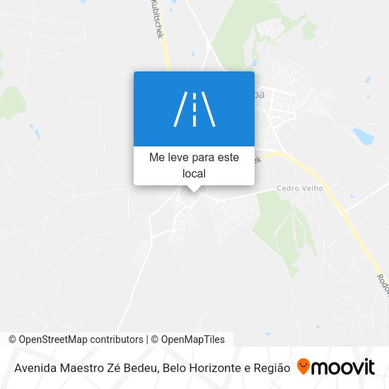 Avenida Maestro Zé Bedeu mapa