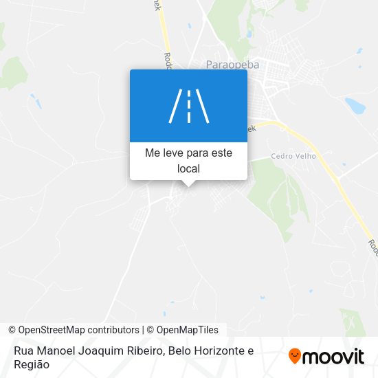 Rua Manoel Joaquim Ribeiro mapa