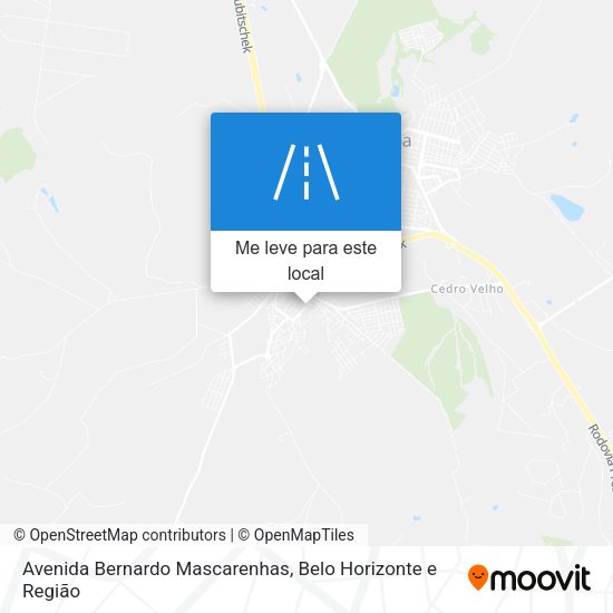 Avenida Bernardo Mascarenhas mapa