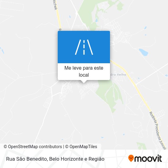 Rua São Benedito mapa
