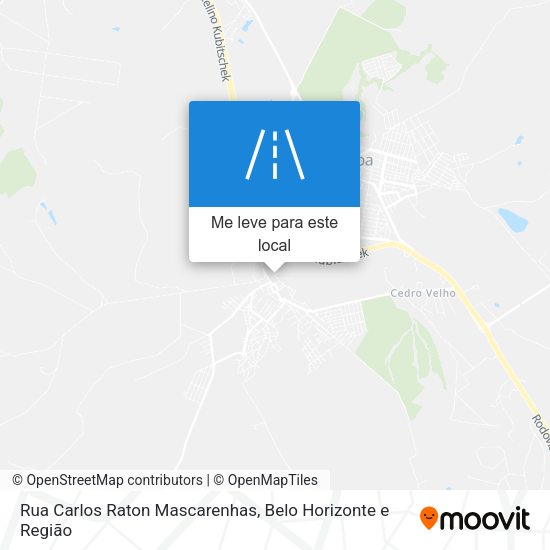 Rua Carlos Raton Mascarenhas mapa