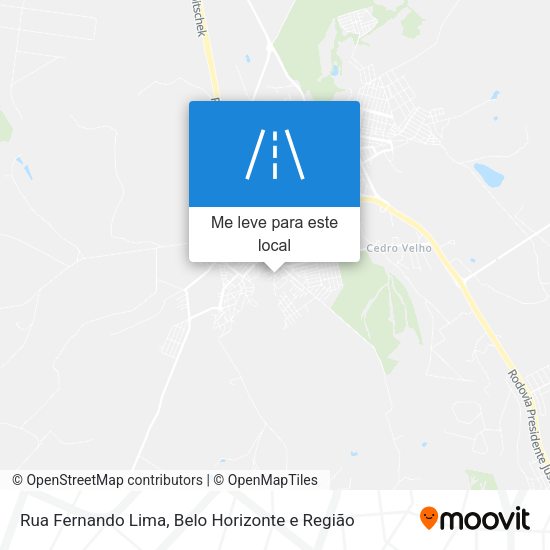 Rua Fernando Lima mapa