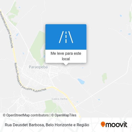 Rua Deusdet Barbosa mapa