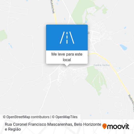 Rua Coronel Francisco Mascarenhas mapa