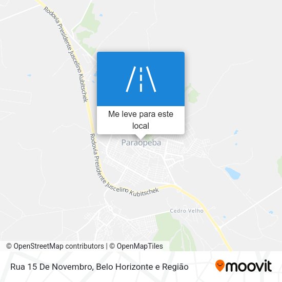 Rua 15 De Novembro mapa