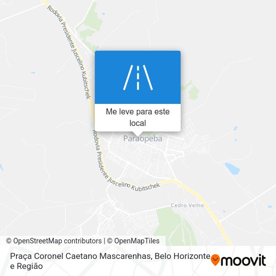 Praça Coronel Caetano Mascarenhas mapa
