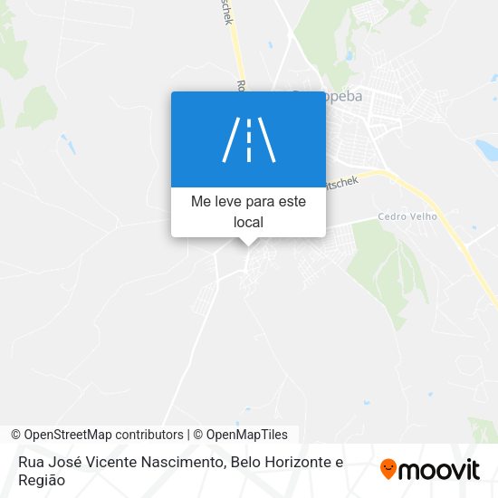 Rua José Vicente Nascimento mapa