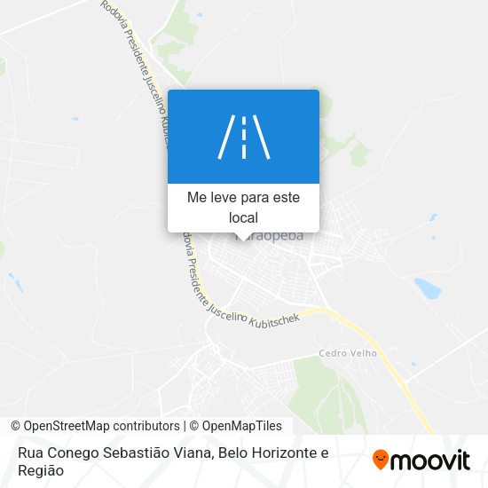 Rua Conego Sebastião Viana mapa