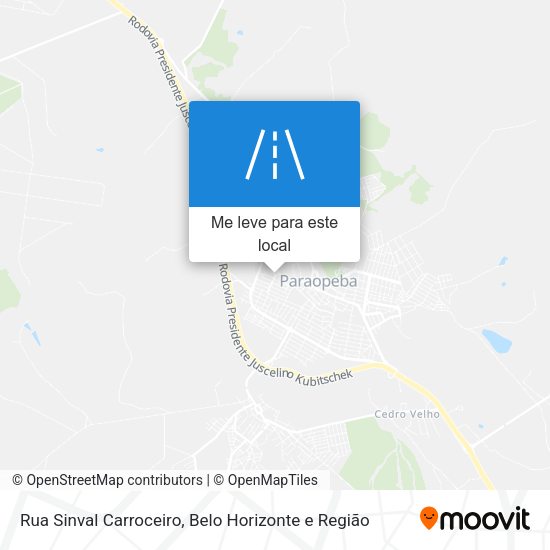 Rua Sinval Carroceiro mapa