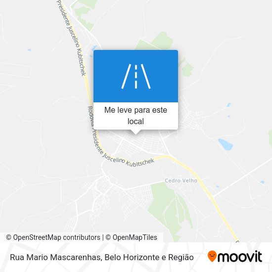 Rua Mario Mascarenhas mapa