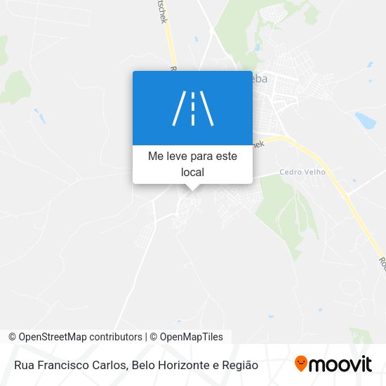 Rua Francisco Carlos mapa