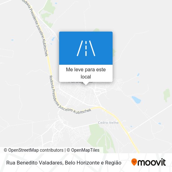 Rua Benedito Valadares mapa