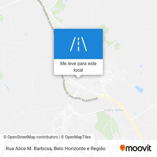 Rua Alice M. Barbosa mapa