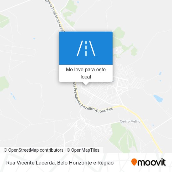 Rua Vicente Lacerda mapa