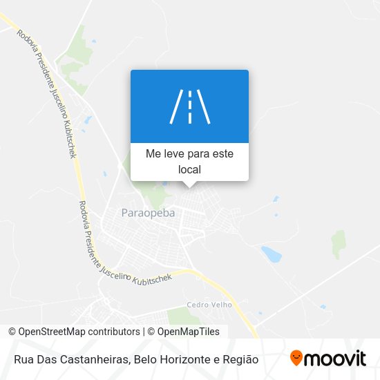 Rua Das Castanheiras mapa