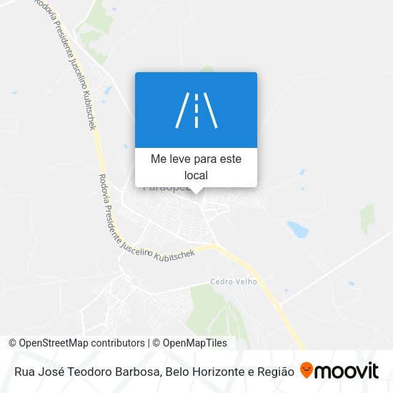 Rua José Teodoro Barbosa mapa