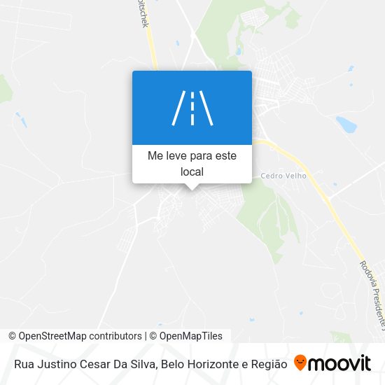 Rua Justino Cesar Da Silva mapa