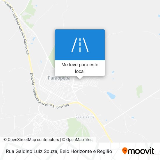 Rua Galdino Luiz Souza mapa