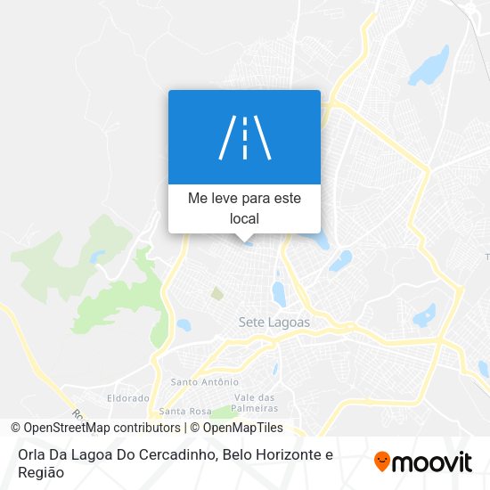 Orla Da Lagoa Do Cercadinho mapa