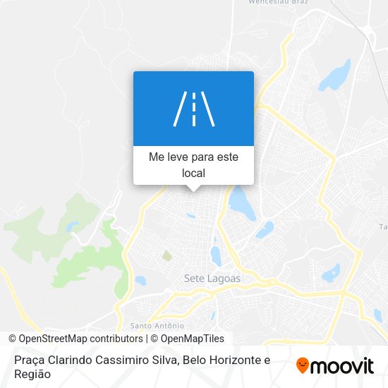 Praça Clarindo Cassimiro Silva mapa