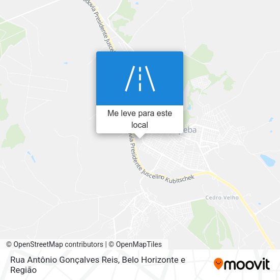 Rua Antônio Gonçalves Reis mapa
