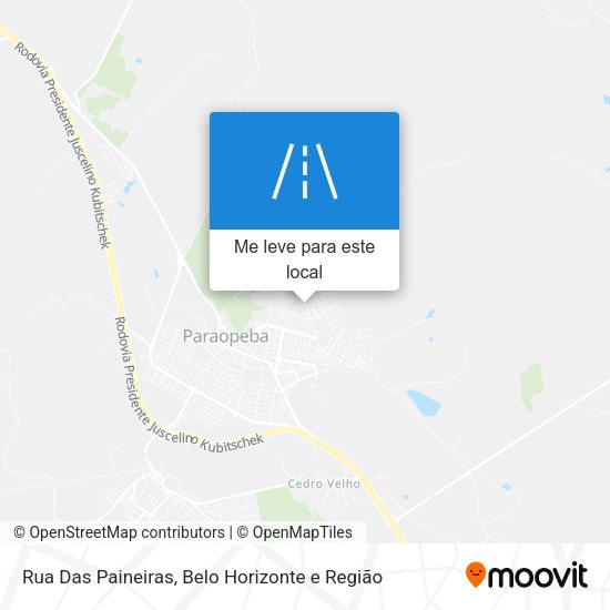 Rua Das Paineiras mapa
