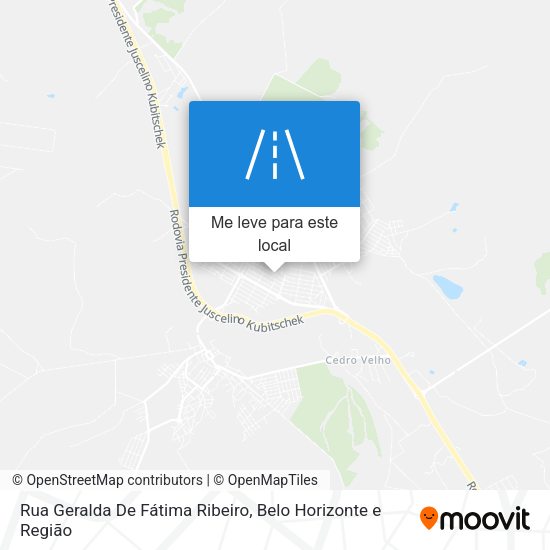 Rua Geralda De Fátima Ribeiro mapa