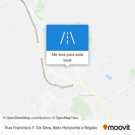 Rua Francisco F. Da Silva mapa