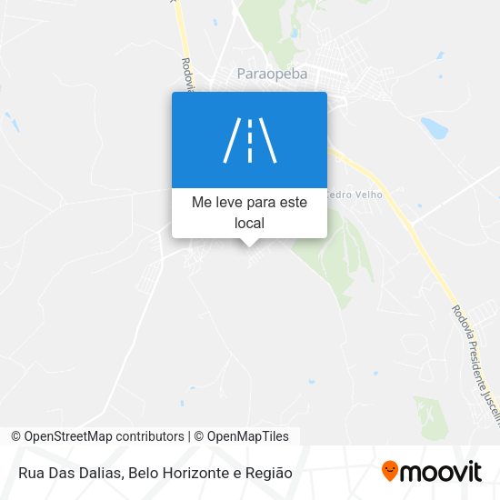 Rua Das Dalias mapa