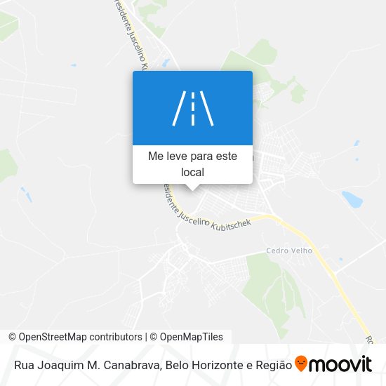 Rua Joaquim M. Canabrava mapa