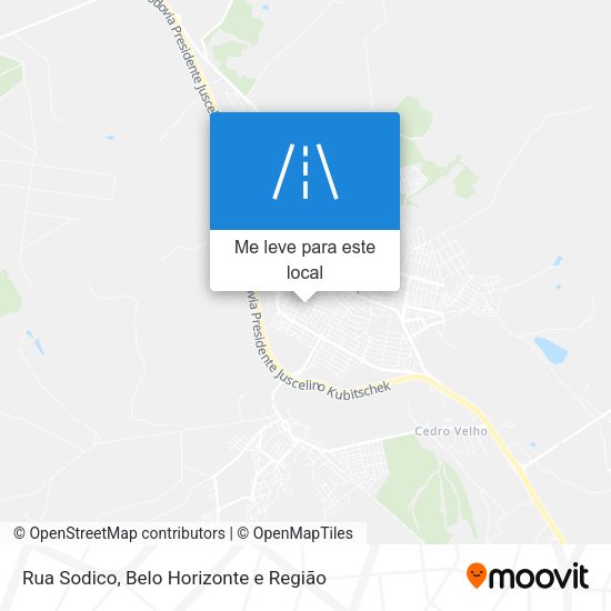 Rua Sodico mapa