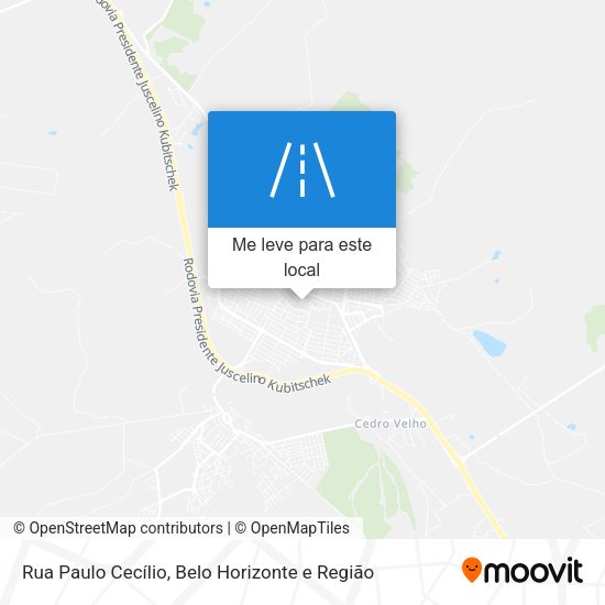 Rua Paulo Cecílio mapa