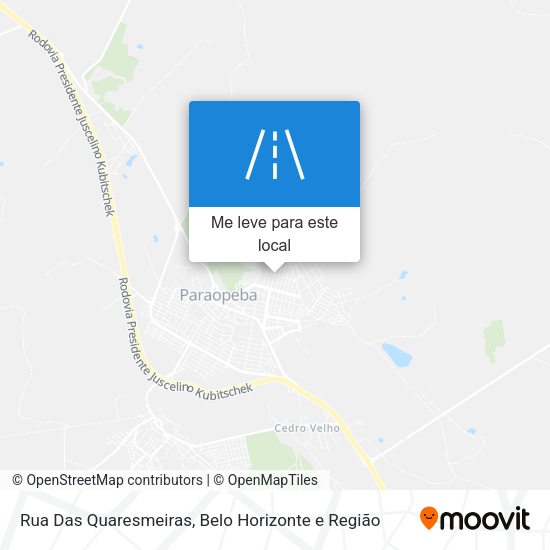 Rua Das Quaresmeiras mapa
