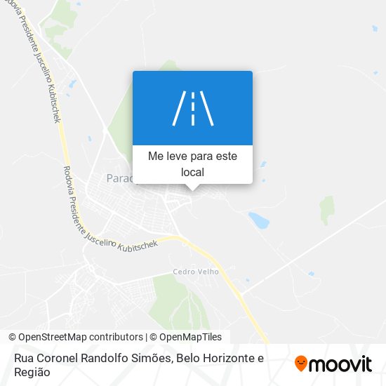 Rua Coronel Randolfo Simões mapa