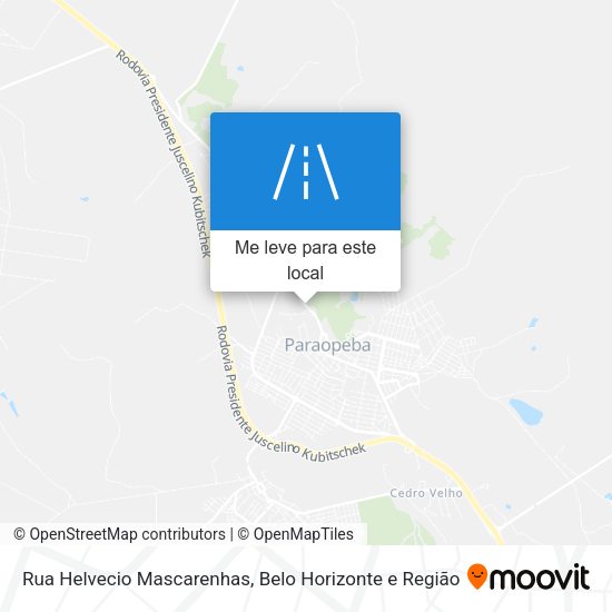 Rua Helvecio Mascarenhas mapa