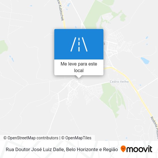 Rua Doutor José Luiz Dalle mapa