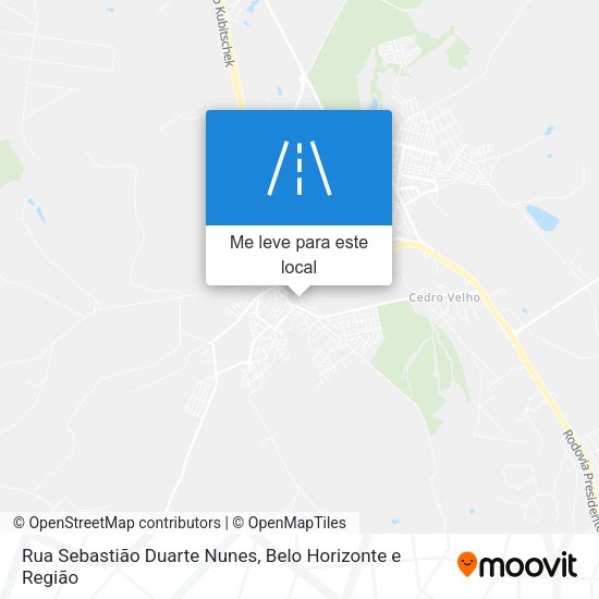 Rua Sebastião Duarte Nunes mapa