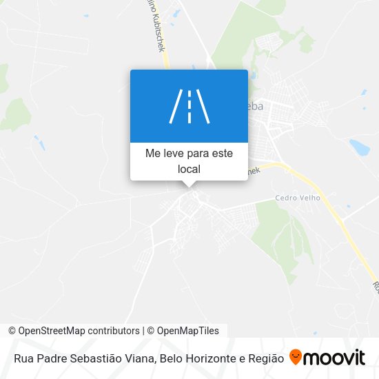 Rua Padre Sebastião Viana mapa