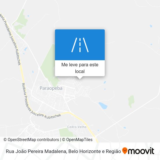 Rua João Pereira Madalena mapa