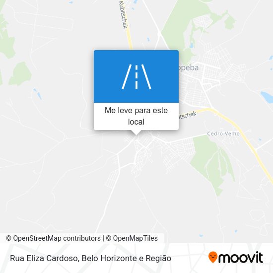 Rua Eliza Cardoso mapa