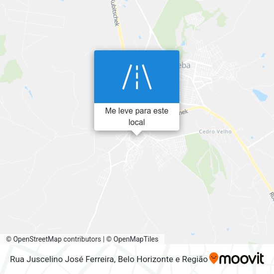 Rua Juscelino José Ferreira mapa
